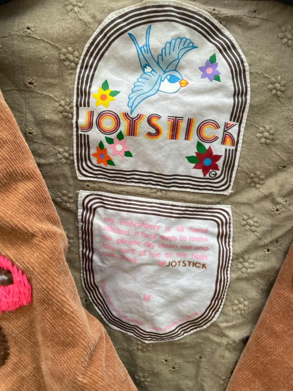 Vintage Joystick / Johnny Was Embroidered Jacket Size Medium - Picture 7 of 11